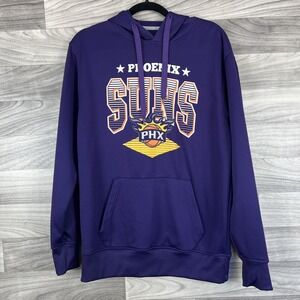 NBA Hoodie‎ Sweatshirt Pullover Womens Medium Purple Phoenix Suns Fleece Lined